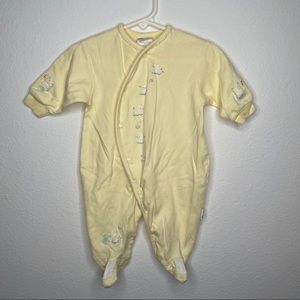 Vintage mini wear yellow ducky footie